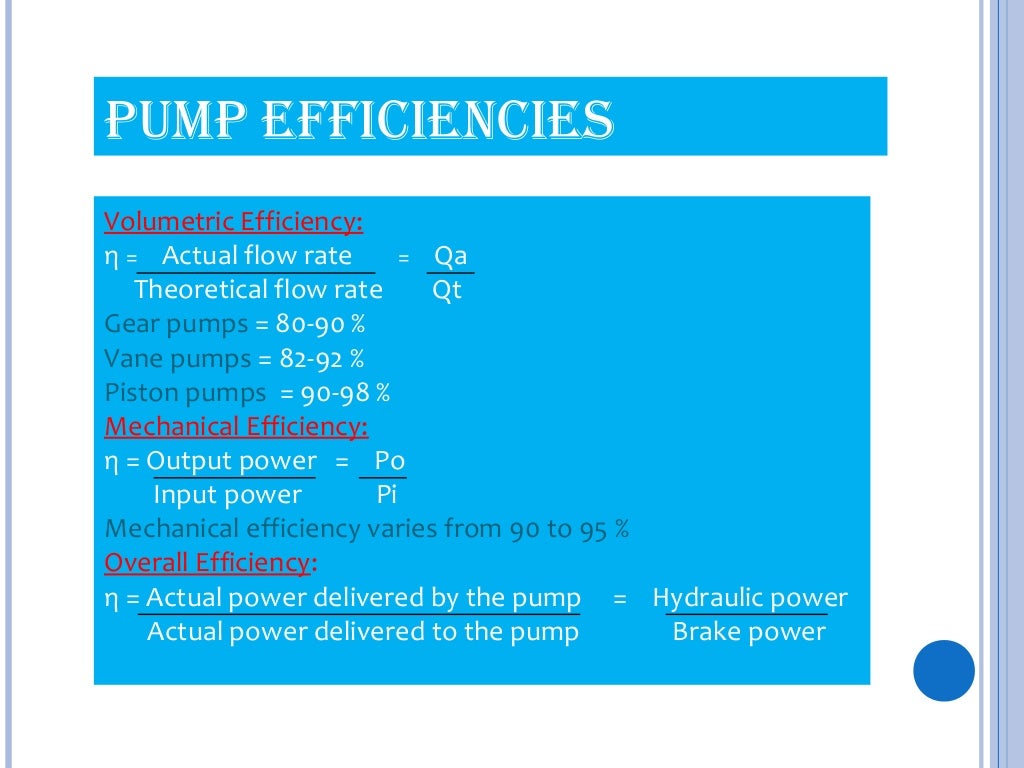 pumps and its typesppt