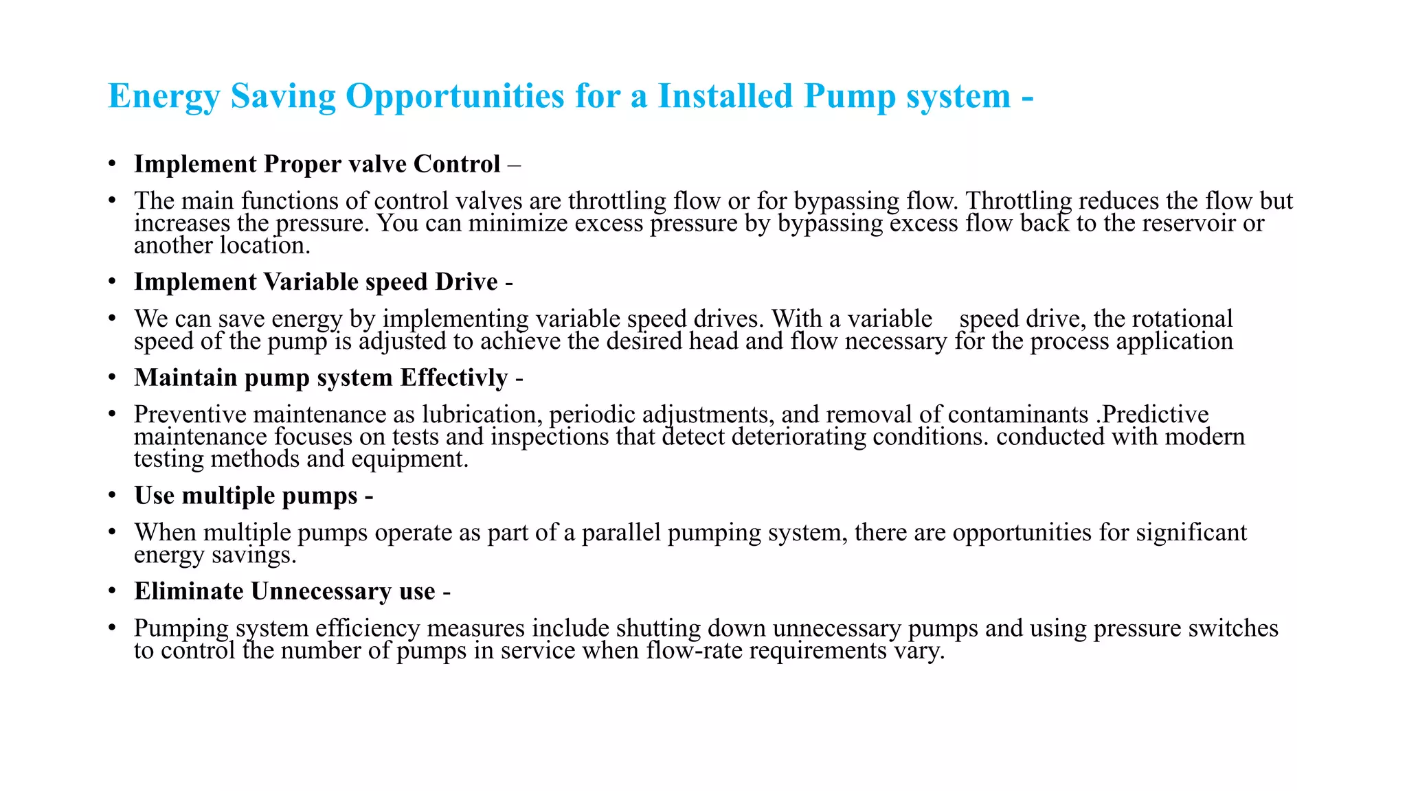pump energy efficiency | PPTX