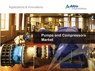 Applications & Innovations
Pumps and Compressors
Market
 