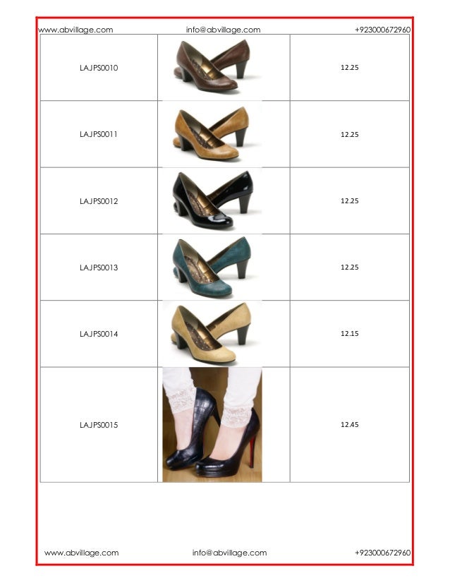 Pumps Shoes pdf Catalog by AB Village