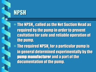 Nsph R PUMPS LECTUREPUMPS LECTUREPUMPS LECTUREPUMPS LECTURE | PPT