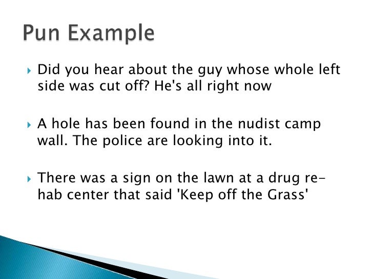 Figurative language pun