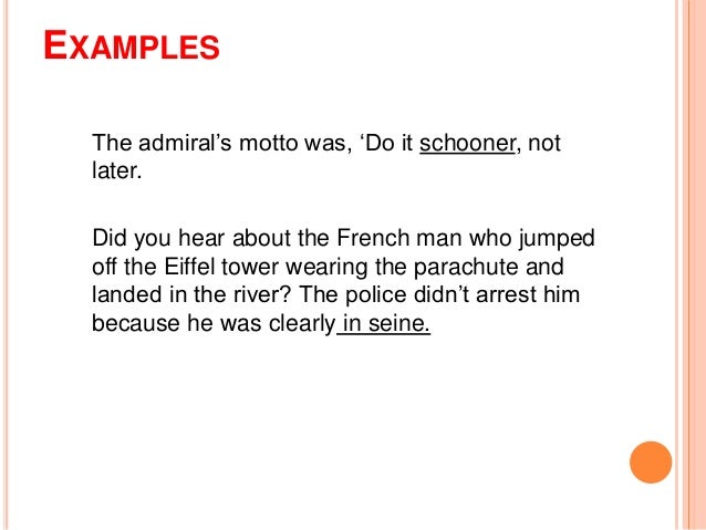 examples with puns examples with puns
