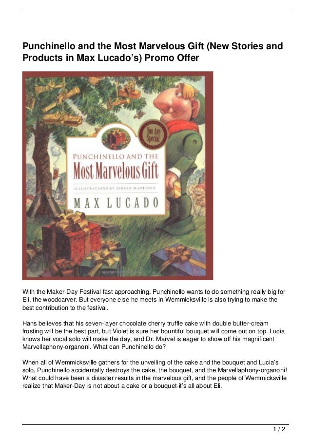 Punchinello and the Most Marvelous Gift (New Stories and Products in ...