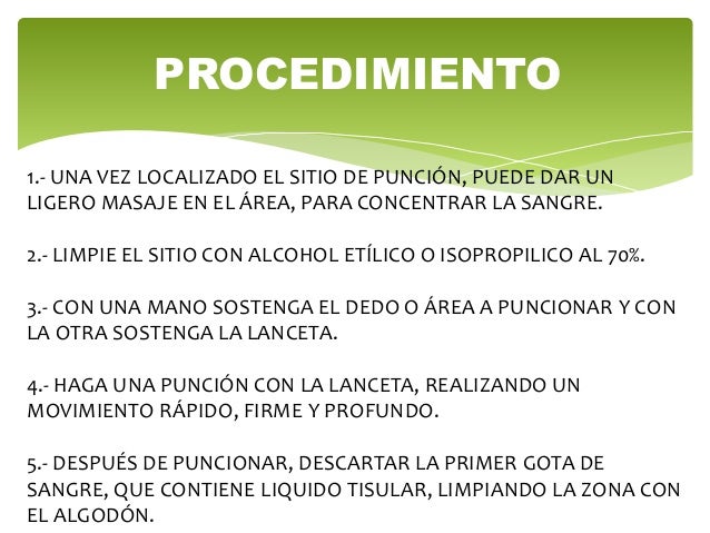 Punción capilar Punción capilar