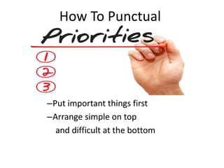 Topic Punctual Punctuality | PPTX