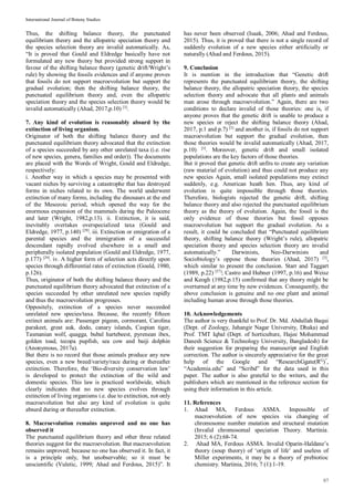 Punctuated equilibrium theory, shifting balance theory, allopatric ...