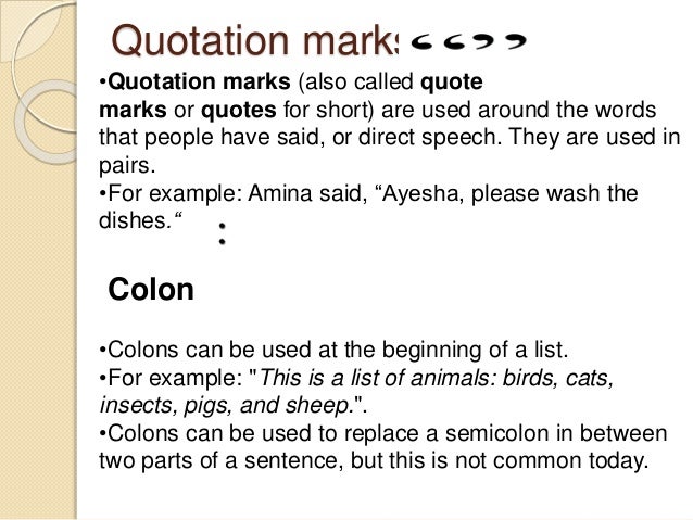 semicolon quote