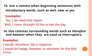 Yes Comma PUNCTUATION in English language and literature | PPTX