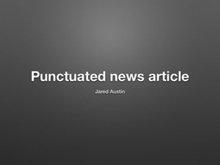 Punctuation article 