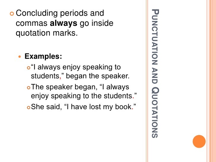 Punctuation And Quotations 2