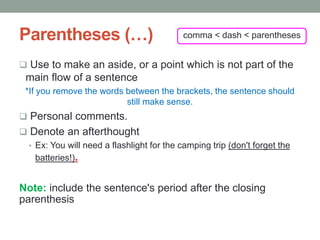 Punctuation in writing | PDF
