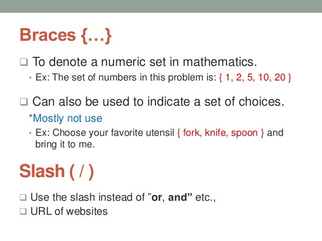 Punctuation in writing