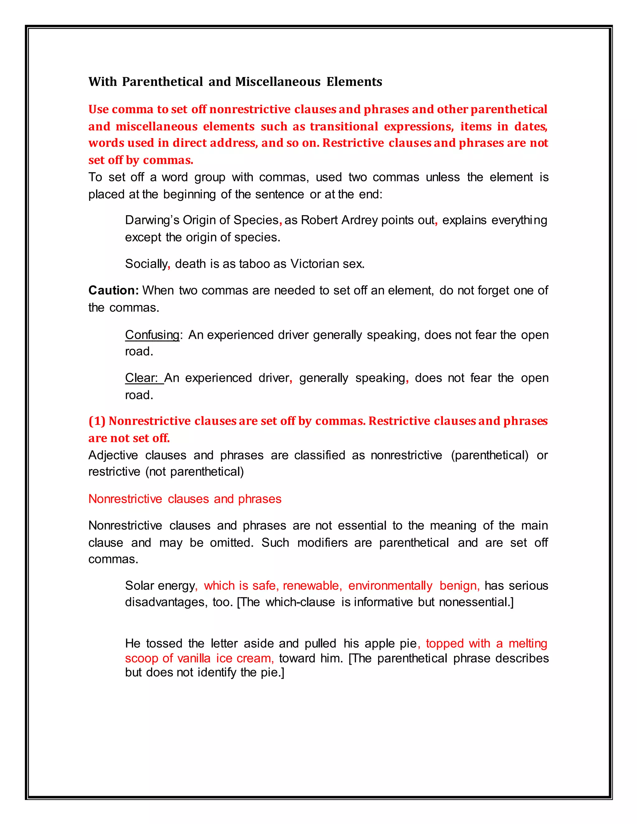 Punctuation marks 1 2016 | DOCX