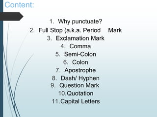 Punctuation | PPTX