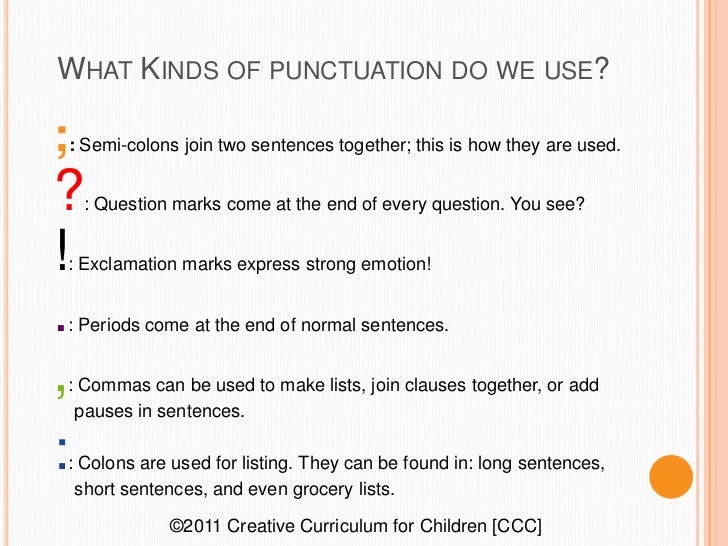 Perfect your Punctuation!