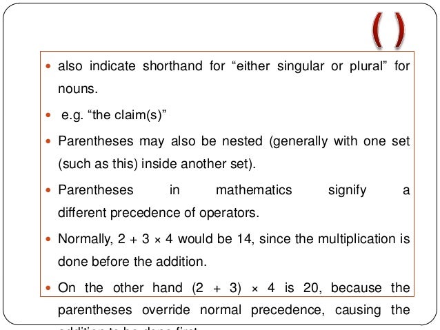 Parenthetical plural(s) picture