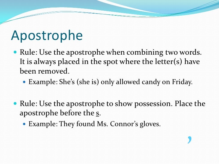 punctuation powerpoint punctuation examples