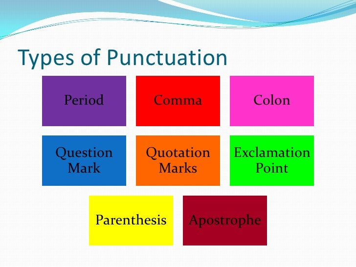 powerpoint presentation punctuation rules