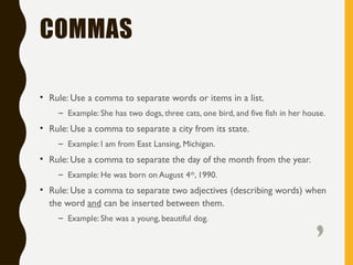 punctuation ppt for students in colledge | PPTX