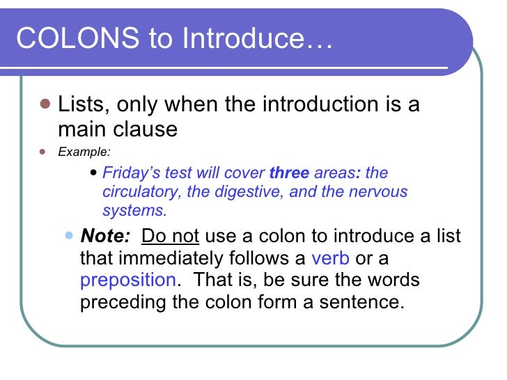 Punctuation Rules.Colons.Semi