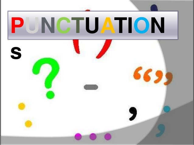 Punctuations And Their Use