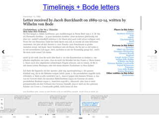 Timelinejs + Bode letters 
 