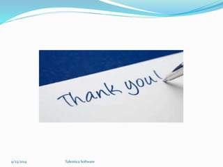 9/23/2014 Talentica Software 
