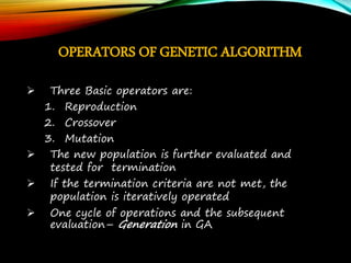 MACHINE LEARNING - GENETIC ALGORITHM | PPT
