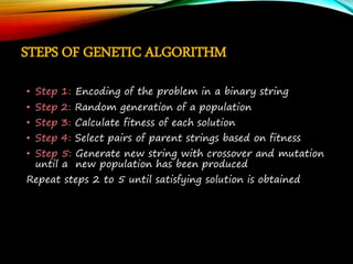 MACHINE LEARNING - GENETIC ALGORITHM | PPTX | Genetics | Science