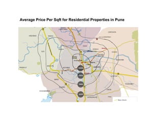 Average Price Per Sqft for Residential Properties in Pune
 