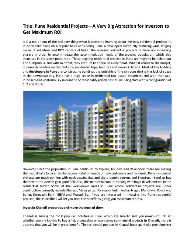 Developers in Pune Find Ongoing Real Estate Projects