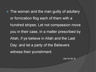 Punishment for adultery