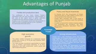 Advantages of Punjab
 