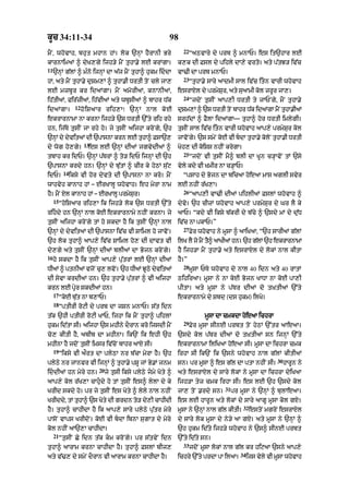 kUc 34:11-34                                                   98
                                                                     22
mYN< whovAh< bhut mhAn hM= lok `nHM hYrAnI Bry                            “aQvAry dy prb ^ mnAP= es it`hAr lE
kArnAimaM ^ dyK,gy ijh/y mYN tuhA.y lE krMgA=                      k,k dI Fsl dy pihly dA,y vrto= aty p|tJ/ iv|c
11
     `nHM g|lM ^ m»no ijnHM dA a|j mYN tuhA^ hukm iddA            vA>I dA prb mnAP=
                                                                     23
hM< aty mYN tuhA.y duSm,M ^ tuhA.I DrtI toN cly jA,                       “tuhA.y sAry aAdmI sAl iv|c itn vArI whovAh
lE mzbUr kr idaMgA= mYN amorIaM< knAnIaM<                          esrAXl dy prmySur< aty suaAmI kol zrUr jA,=
                                                                     24
ih|tIaM< fir|zIaM< ih|vIaM aty wbUsIaM ^ bAhr D|k                         “jdoN tusIN aAp,I DrtI ty jAPNgy< mYN tuhA.y
                  12
idaMgA=                ho i SaAr rih,A⁄ `nH M nAl ko E             duSm,M ^ `s DrtI toN bAhr D|k idaMgA mYN tuhA.IaM
ekrArnAmA nA krnA ijh/y `s DrtI `%ty rih rhy                       srh|dM ^ FYlA idaMgA— tuhA^ hor DrtI imlygI=
hn< ij|Ty tusIN jA rhy ho= jy tusIN aijhA kroNgy< `h               tusIN sAl iv|c itn vArI whovAh aAp,y prmySur kol
`nHM dy dyvit@ dI `pAsnA krn lE tuhA^ FsA`,                        jAvoNgy= `s smyN koE vI bdA tuhA.y koloN tuhA.I DrtI
                        13
dy wog ho,gy=            es lE `nHM dIaM jgvydIaM ^                Koh, dI koiSS nhIN krygA=
                                                                     25
tbAh kr idP= `nHM p|TrM ^ to/ idP ijnHM dI `h                             “jdoN vI tusIN mY^ blI dA KUn c/HAvoN tM `sy
`pAsnA krdy hn= `nHM dy bu|tM ^ cIr ky hyQM su|q                   vyly kdy vI KmIr nA c/HAP=
           14
idP=            iksy vI hor dyvty dI `pAsnA nA kro= mYN              “psAh dy Bojn dA bicaA hoeaA mAs aglI svyr
wAhvyh kAnAh hM – ErKAlU whovAh= eh myrA nAm                       lE nhIN r|K,A=
                                                                     26
hY= mYN Xl kAnAh hM – ErKAlU prmySur=                                     “aAp,I vA>I dIaM pihlIaM FslM whovAh ^
     15
          “hoiSaAr rih,A ik ijh/y lok `s DrtI `%ty                 dyvo= `h cIzM whovAh aAp,y prmySur dy Gr lY ky
rihdy hn `nHM nAl koE ekrArnAmy nhIN krnA= jy                     aAP= “kdy vI iksy b|krI dy b|cy ^ `sdy mM dy du|D
tusIN aijhA kroNgy tM ho skdA hY ik tusIN `nHM nAl                 iv|c nA pkAP=”
                                                                     27
`nHM dy dyvitaM dI `pAsnA iv|c vI SAiml ho jAvoN=                         Fyr whovAh ny mUsA ^ aAiKaA< “`h sArIaM g|lM
`h lok tuhA^ aAp,y iv|c SAiml ho, dI dAvt vI                       ilK lY jo mNY t^ aAKIaM hn= `h glM `h ekrArnAmA
                                                                                  Y                |
dy,gy aty tusIN `nHM dIaM blIaM dA Bojn kroNgy=                    hY ijh/A mYN tuhA.y aty esrAXl dy lokM nAl kItA
16
     ho skdA hY ik tusIN aAp,y pu|trM lE `nHM dIaM                 hY=”
                                                                     28
DIaM ^ ptnIaM vjoN cu, lvoN= `h DIaM JUQy dyvitaM                         mUsA PTy whovAh dy nAl 40 idn aty 40 rAtM
dI syvA krdIaM hn= `h tuhA.y pu|trM ^ vI aijhA                     QihiraA= mUsA ny nA koE Bojn KADA nA koE pA,I
krn lE pRyr skdIaM hn=                                             pItA= aty mUsA ny p|Tr dIaM do t˘KtIaM `%ty
     17
          “koE bu|t nA b,AP=                                       ekrArnAmy dy Sbd (ds hukm) ilKy=
     18
          “ptIrI roqI dy prb dA jSn mnAP= s|t idn
t|k `hI ptIrI roqI KAP< ijhA ik mYN tuhA^ pihlM                                 mUsA dA cmkdA hoeaA ichrA
                                                                     29
hukm id|tA sI= aijhA `s mhIny dOrAn kro ijsdI mYN                         Fyr mUsA sInE prbt toN hyQM `%tr aAeaA=
co, kItI hY< abIb dA mhInA= ik`N ik ehI `h                         `sdy kol p|Tr dIaM do t˘KtIaM sn ijnHM `%ty
mhInA hY jdoN tusIN imsr iv|coN bAhr aAX sI=                       ekrArnAmA iliKaA hoeaA sI= mUsA dA ichrA cmk
     19
          “iksy vI aØrt dA plyQA nr b|cA myrA hY= `h               irhA sI ik`N ik `sny whovAh nAl g|lM kItIaM
                                                                                                                  30
plyQy nr jAnvr vI ijnHM ^ tuhA.y pSU jM By.M jnm                   sn= pr mUsA ^ es g|l dA ptA nhIN sI=                hArUn ny
                             20
iddIaM hn myry hn=               jy tusI iksy plyQy jmy Koty ^   aty esrAXl dy sAry lokM ny mUsA dA ichrA dyiKaA
aAp,y kol r|K,A cAhudy ho tM tusIN es^ lylA dy ky                 ijh/A tyz cmk irhA sI= es lE `h `sdy kol
                                                                                        31
KrId skdy ho= pr jy tusIN es Koty ^ lyly nAl nhIN                  jA, toN .rdy sn=          pr mUsA ny `nHM ^ bulAeaA=
KrIddy< tM tuhA^ `s Koty dI grdn to/ dy,I cAhIdI                   es lE hArUn aty lokM dy sAry aAgU mUsA kol gX=
                                                                                                 32
hY= tuhA^ cAhIdA hY ik aAp,y sAry plyQy pu|tr myry                 mUsA ny `nHM nAl g|l kItI=         estoN mgroN esrAXl
pAsoN vAps KrIdoN= koE vI bdA ibnA sugAt dy myry                  dy sAry lok mUsA dy ny/y aA gX= aty mUsA ny `nHM ^
kol nhIN aA`,A cAhIdA=                                             `h hukm id|ty ijh/y whovAh ny `s^ sInE prbt
     21
          “tusIN Cy idn t|k km kroNgy= pr s|tvyN idn              `%ty id|ty sn=
                                                                     33
tuhA^ aArAm krnA cAhIdA hY= tuhA^ FslM bIj,                               jdoN mUsA lokM nAl g|l kr hiqaA `sny aAp,y
                                                                                                34
aty v|>, dy smyN dOrAn vI aArAm krnA cAhIdA hY=                    ichry `%ty prdA pA ilaA=          ijs vyly vI mUsA whovAh
 