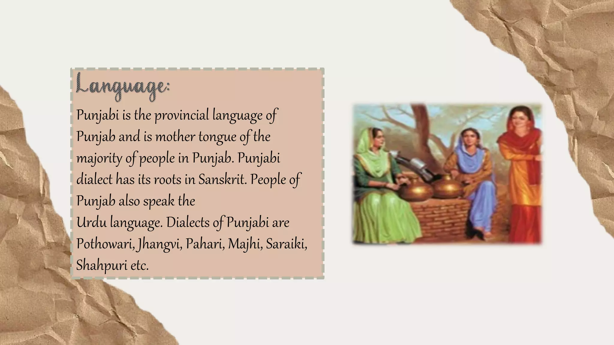 Punjabi culture presentation