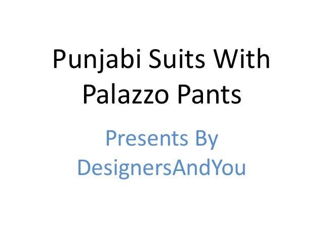 punjabi suit with plazo pant