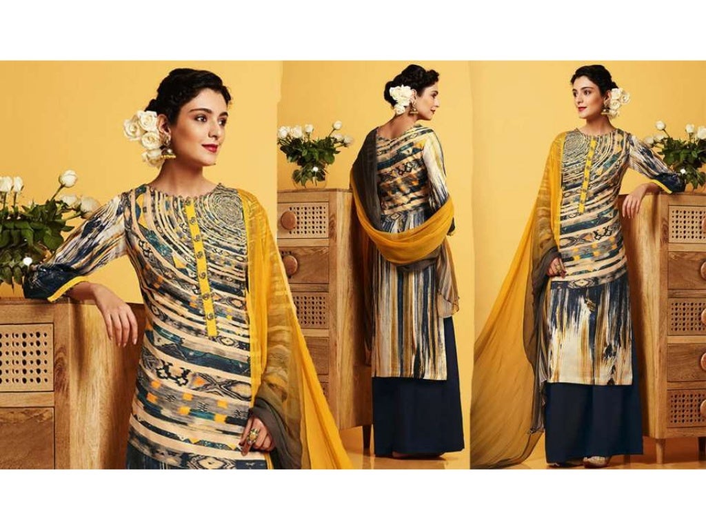 punjabi suits with palazzo pants