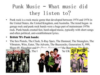 Punk Culture, History, Music & Fashion - Video & Lesson Transcript
