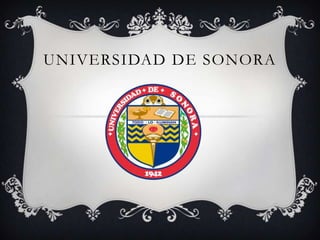 UNIVERSIDAD DE SONORA
 