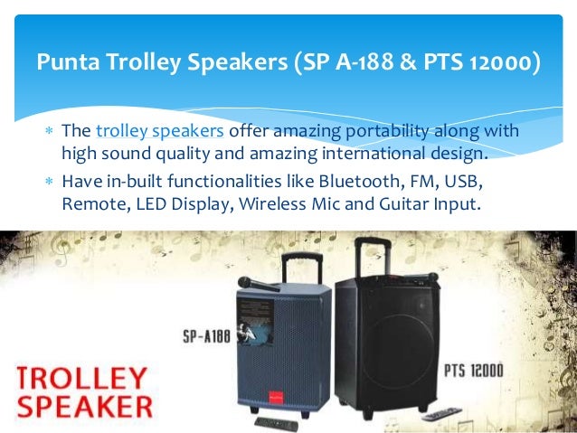 punta trolley speaker