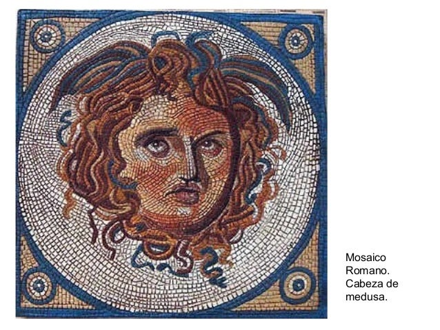 Mosaico
Romano.
Cabeza de
medusa.
 