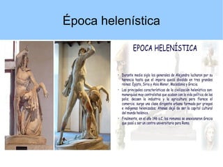 Época helenística
 