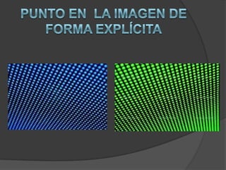 Punto y línea en la imagen