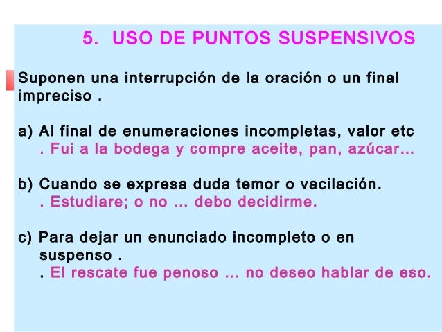 Ortografía la Puntuación
