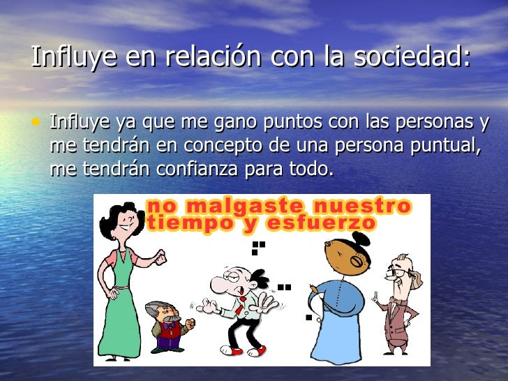 Puntualidad, Aplicaciones Juan