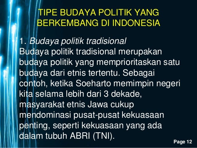 Pengertian Budaya Politik