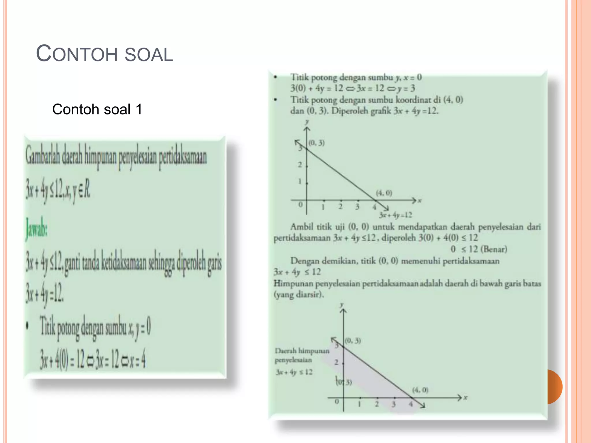 CONTOH SOAL
Contoh soal 1
 