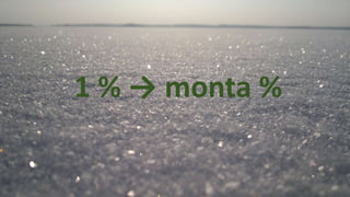 1 % → monta %
 
