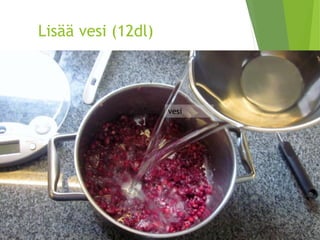 Lisää vesi (12dl) 
vesi  